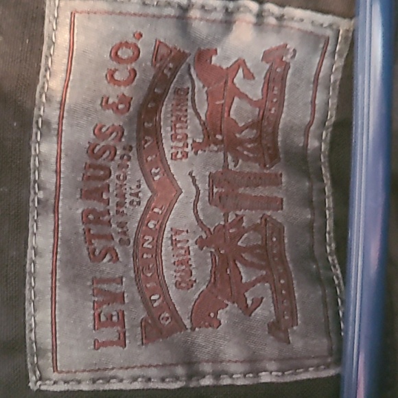 LEVIS MENS BLACK "BIKER" JACKET SIZE XL - Picture 6 of 16